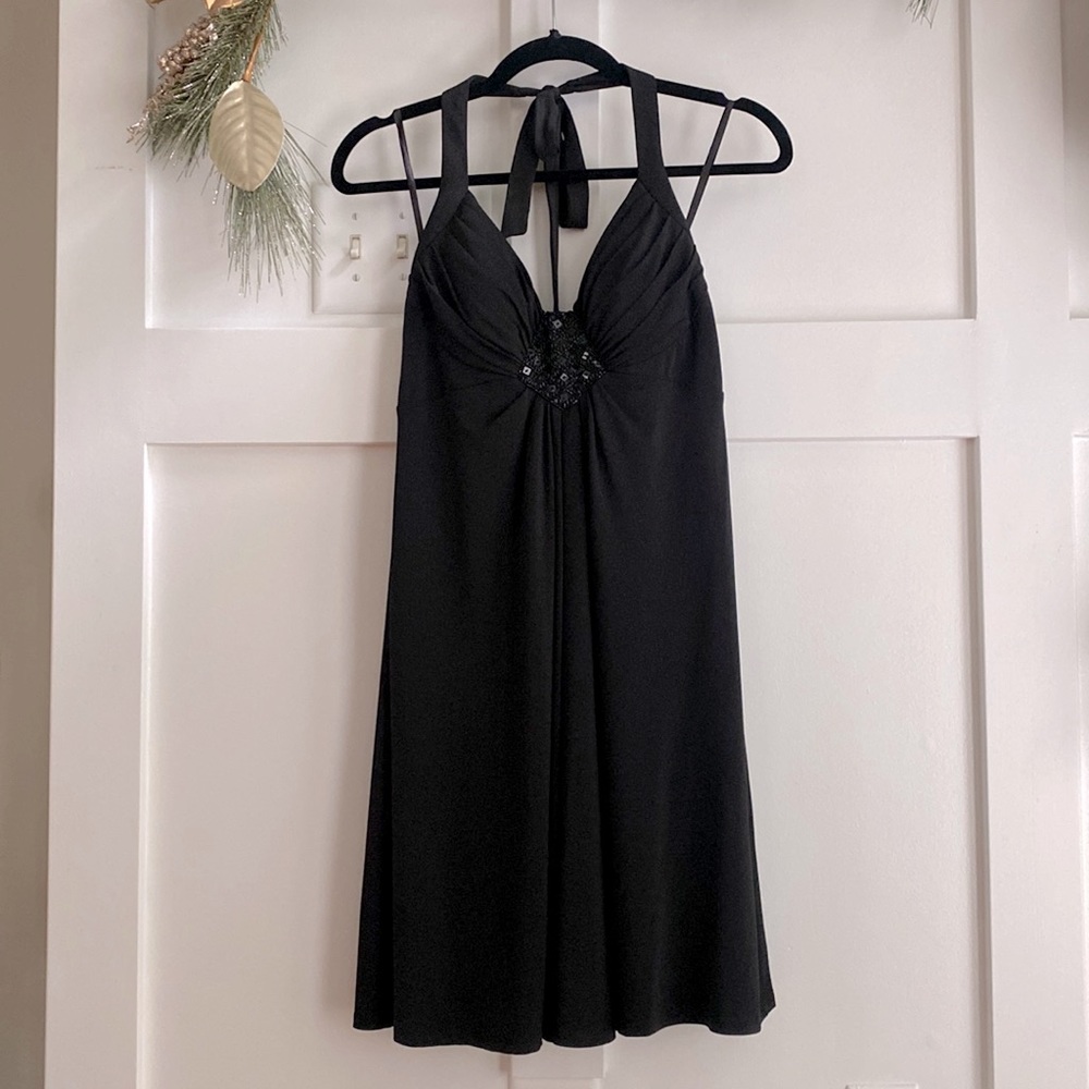 White House black market halter dress